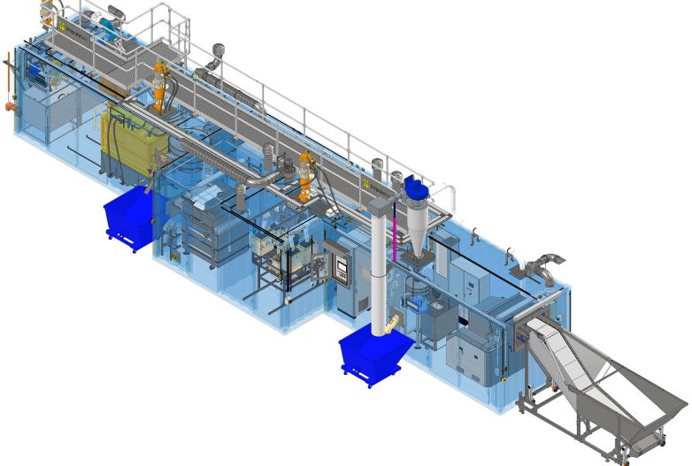 Getecha neue Recyclinganlage Skizze