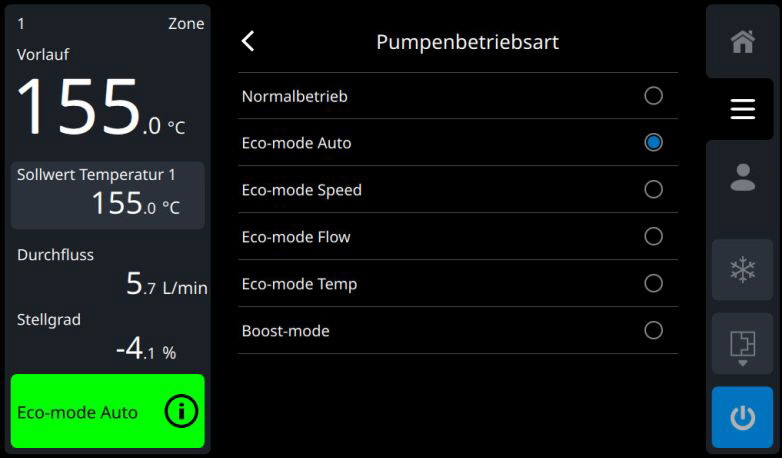 HB-Therm Thermo-6 Pumpenbetriebsarten HB-Therm Thermo-6 Pumpenbetriebsarten